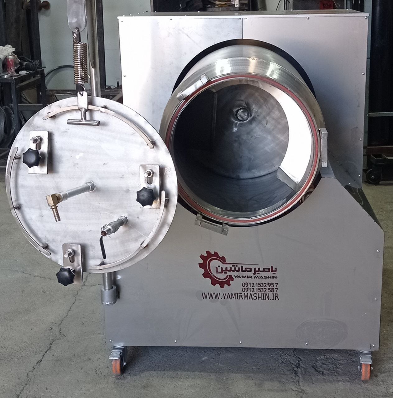 دستگاه تامبلر یا مرینیتور برای عمل آوری فیله مرغ و گوشت قرمز