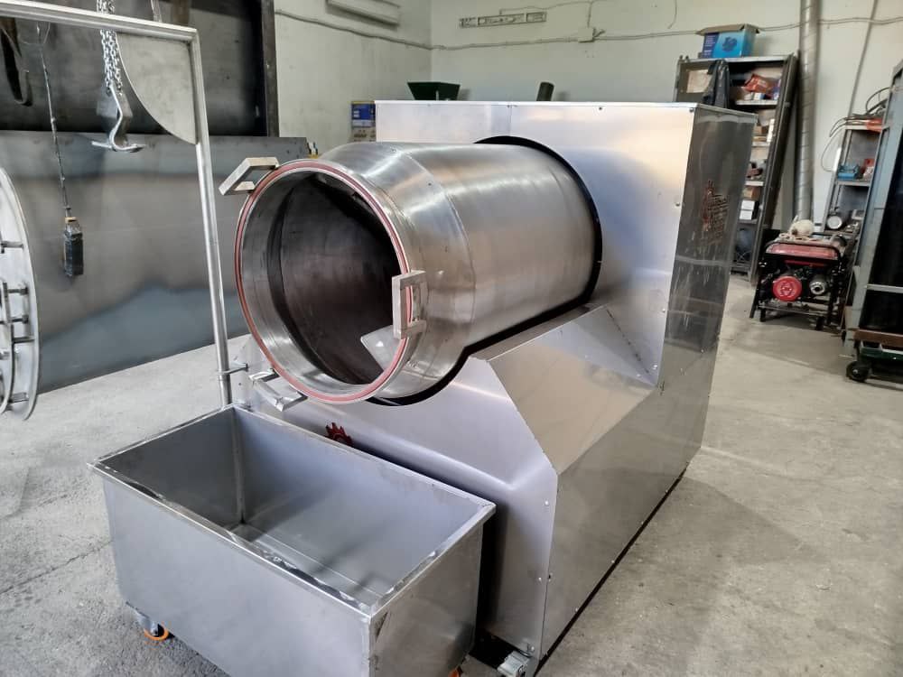 دستگاه تامبلر یا مرینیتور برای عمل آوری فیله مرغ و گوشت قرمز