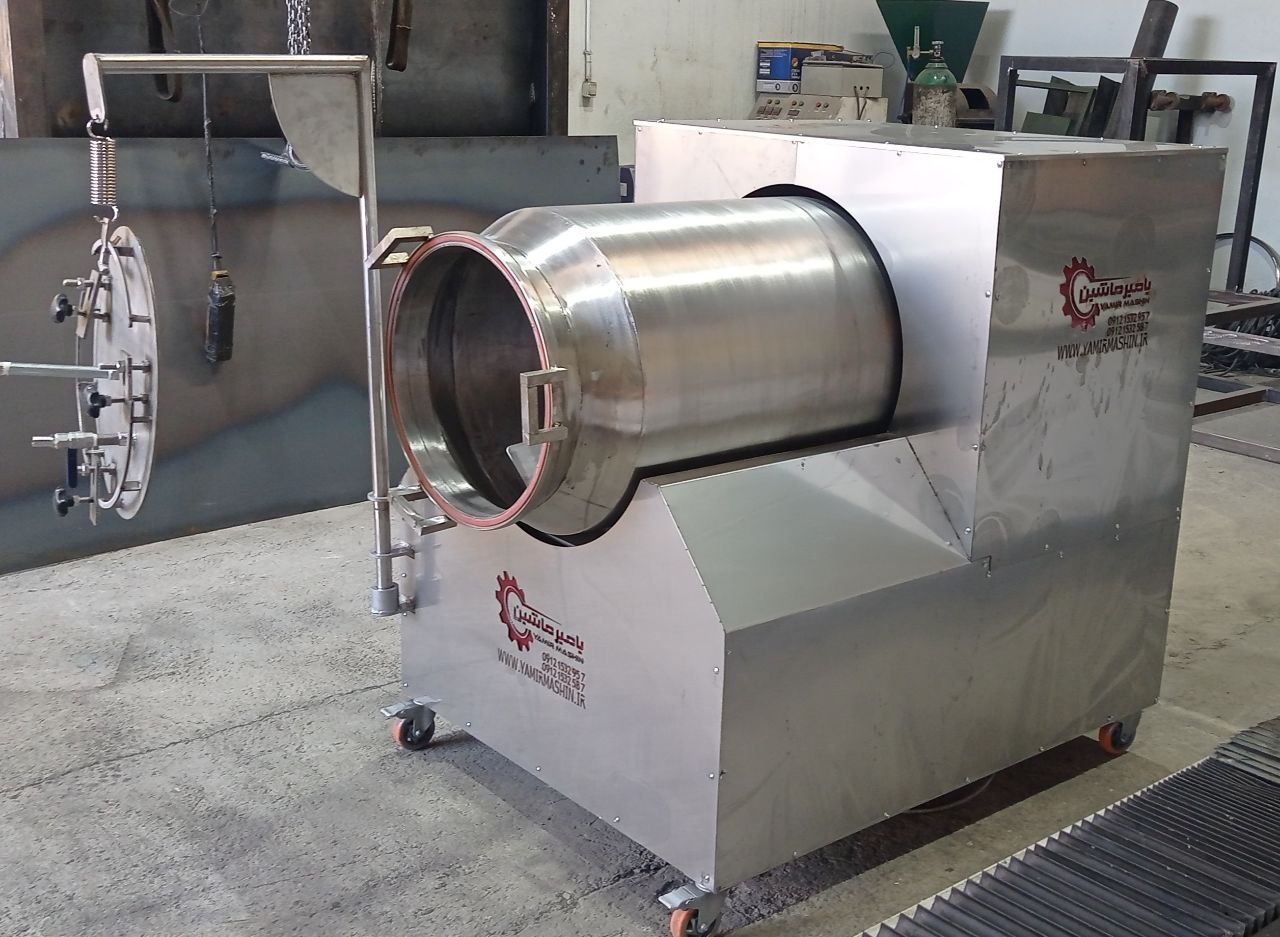 دستگاه تامبلر یا مرینیتور برای عمل آوری فیله مرغ و گوشت قرمز